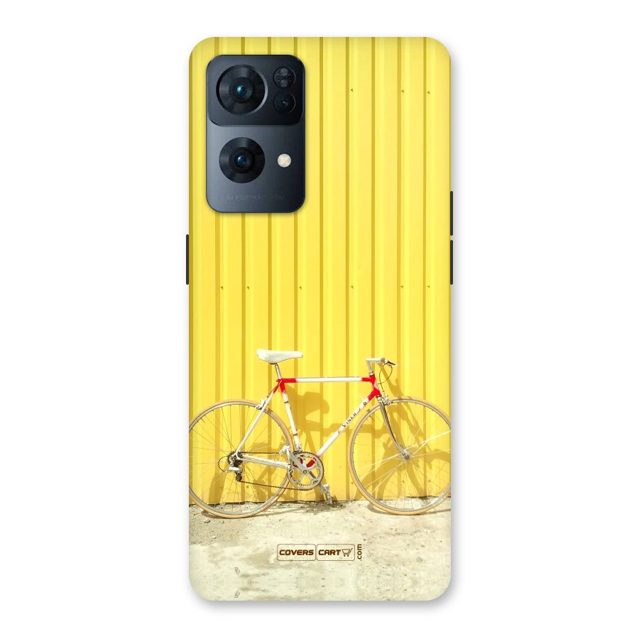 Yellow Cycle Classic Back Case for Oppo Reno7 Pro 5G