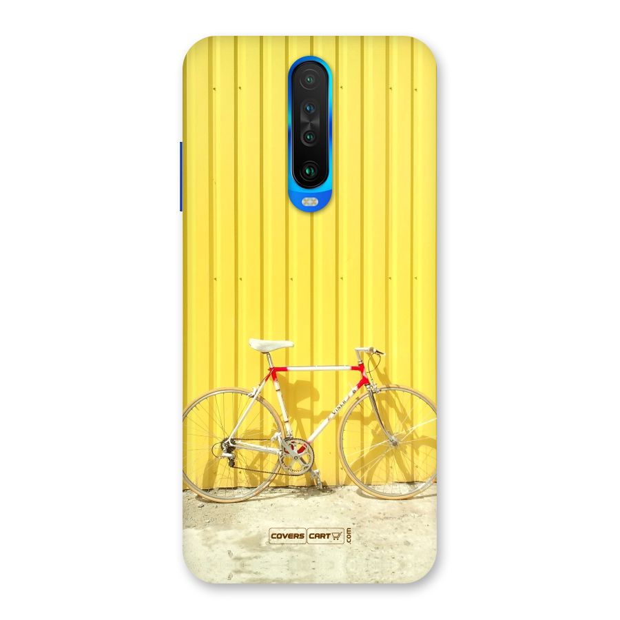 Yellow Cycle Classic Back Case for Poco X2