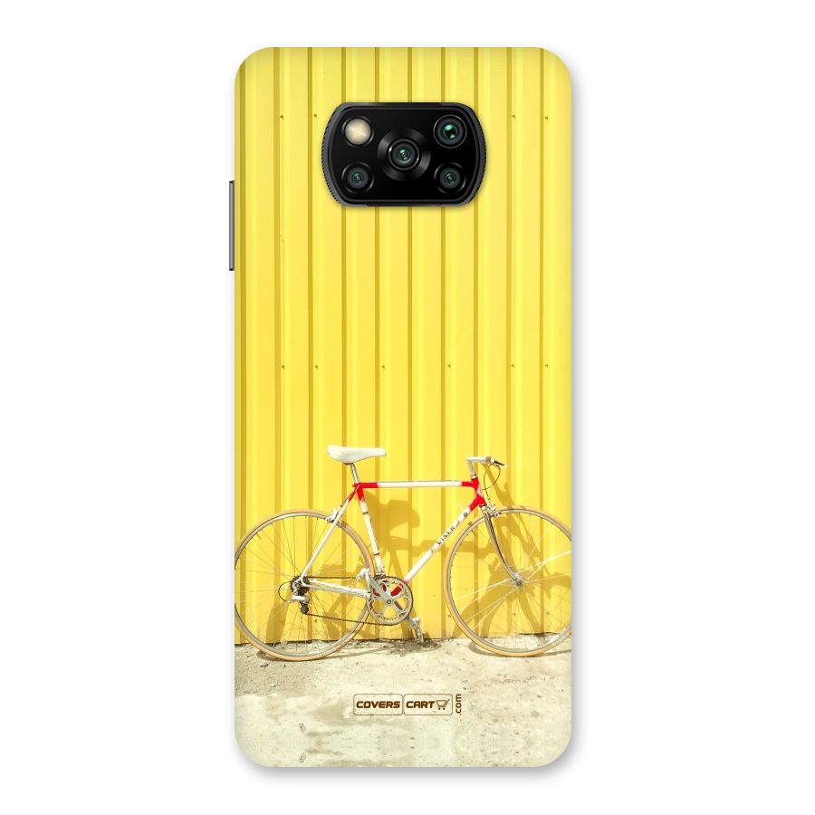 Yellow Cycle Classic Back Case for Poco X3