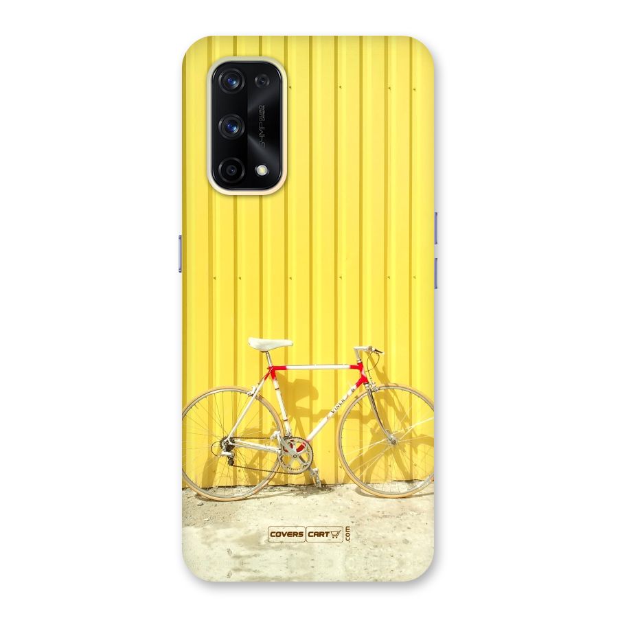 Yellow Cycle Classic Glass Back Case for Realme X7 Pro