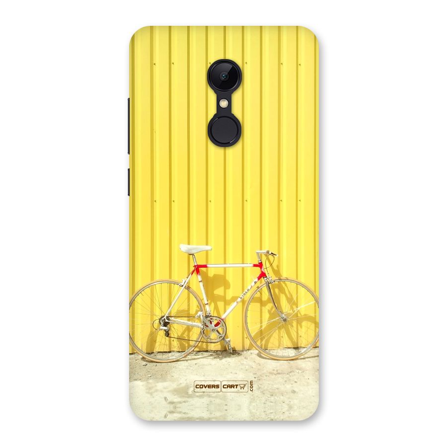 Yellow Cycle Classic Back Case for Redmi 5