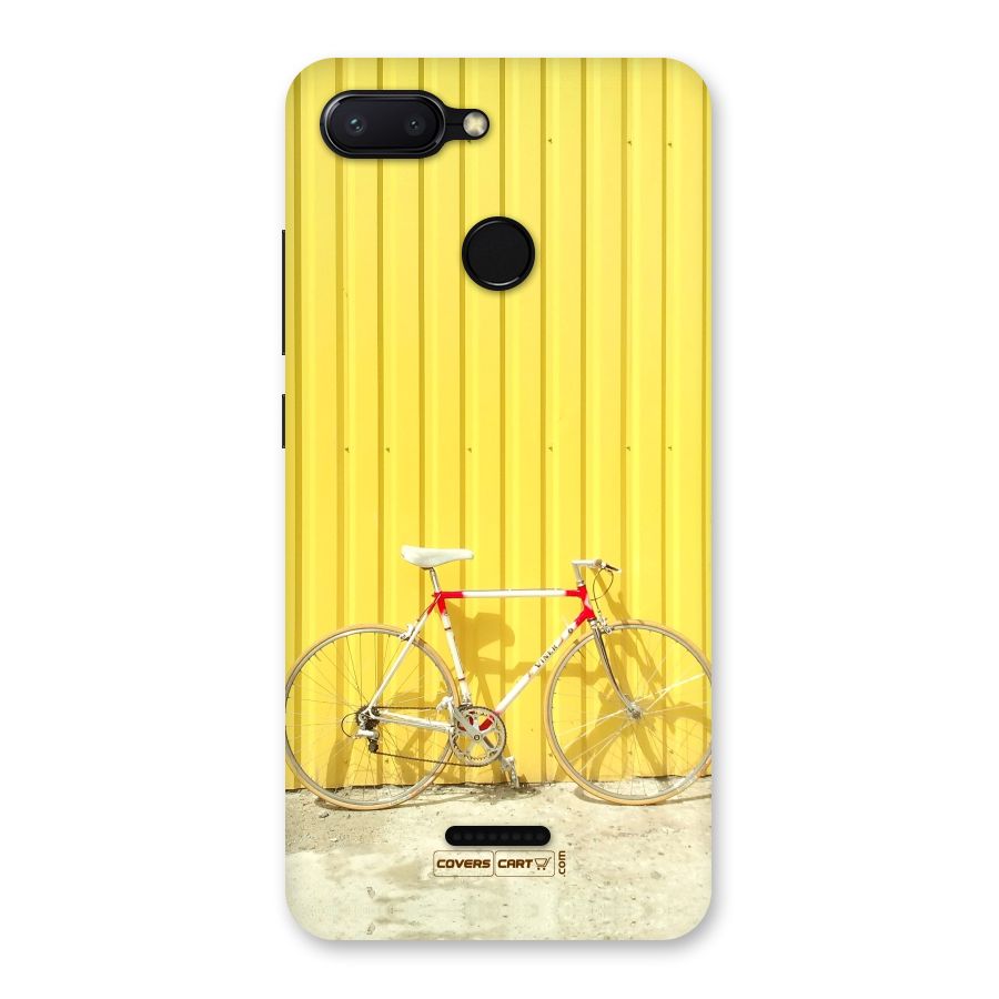 Yellow Cycle Classic Back Case for Redmi 6