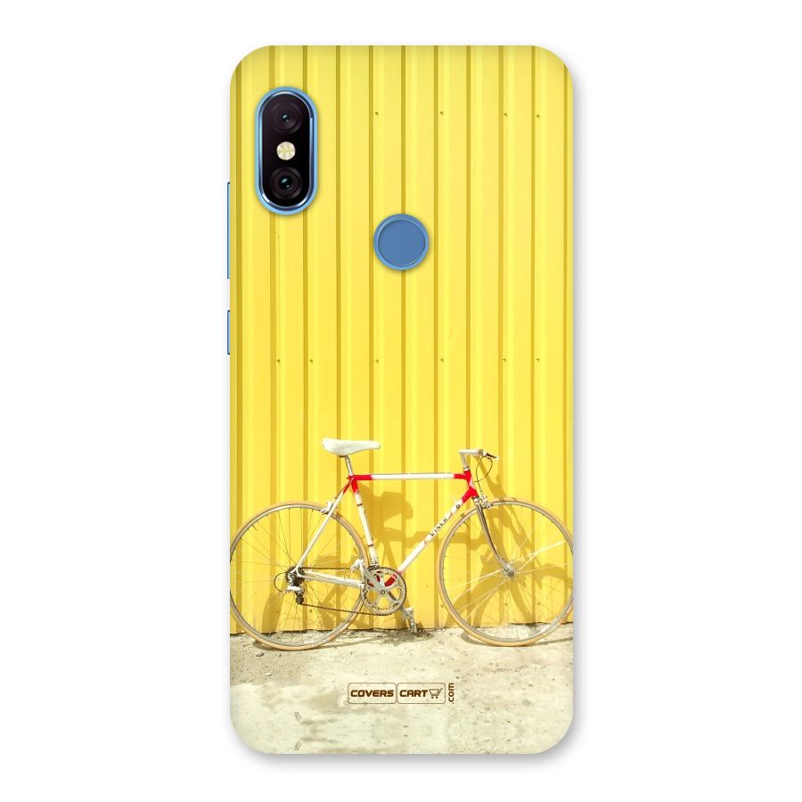 Yellow Cycle Classic Back Case for Redmi Note 6 Pro
