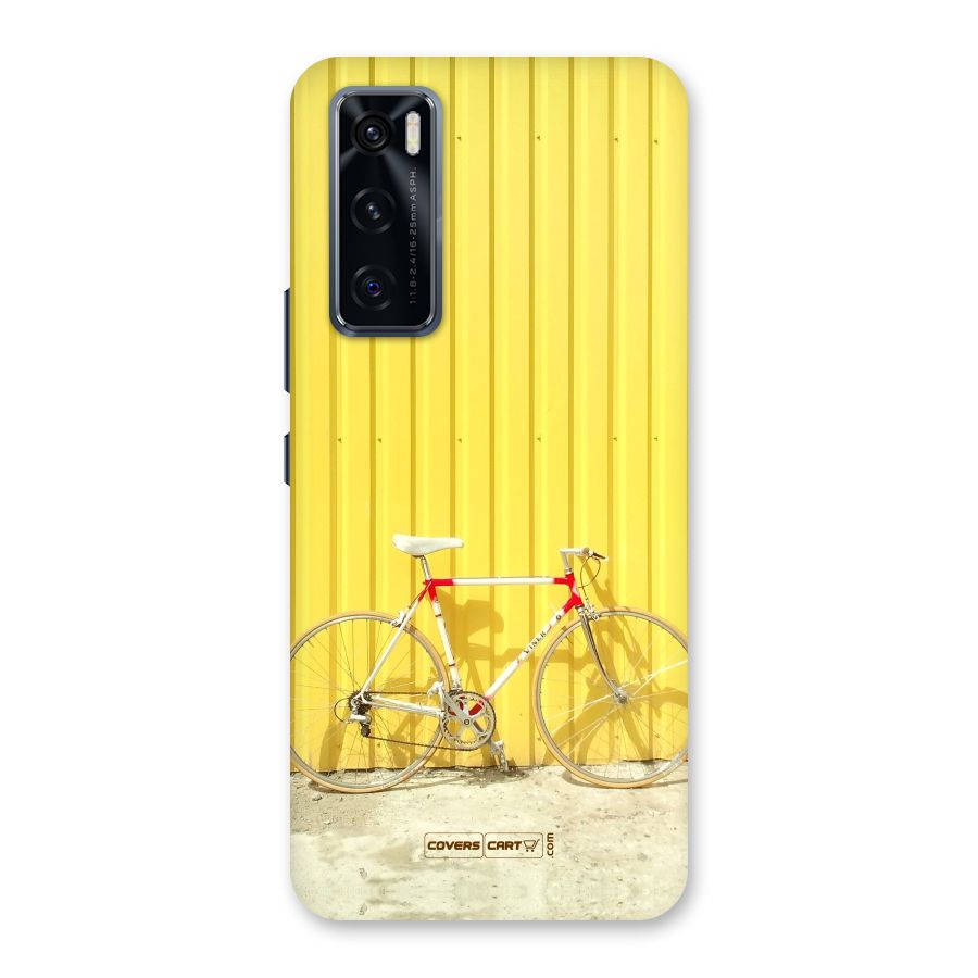 Yellow Cycle Classic Back Case for Vivo V20 SE