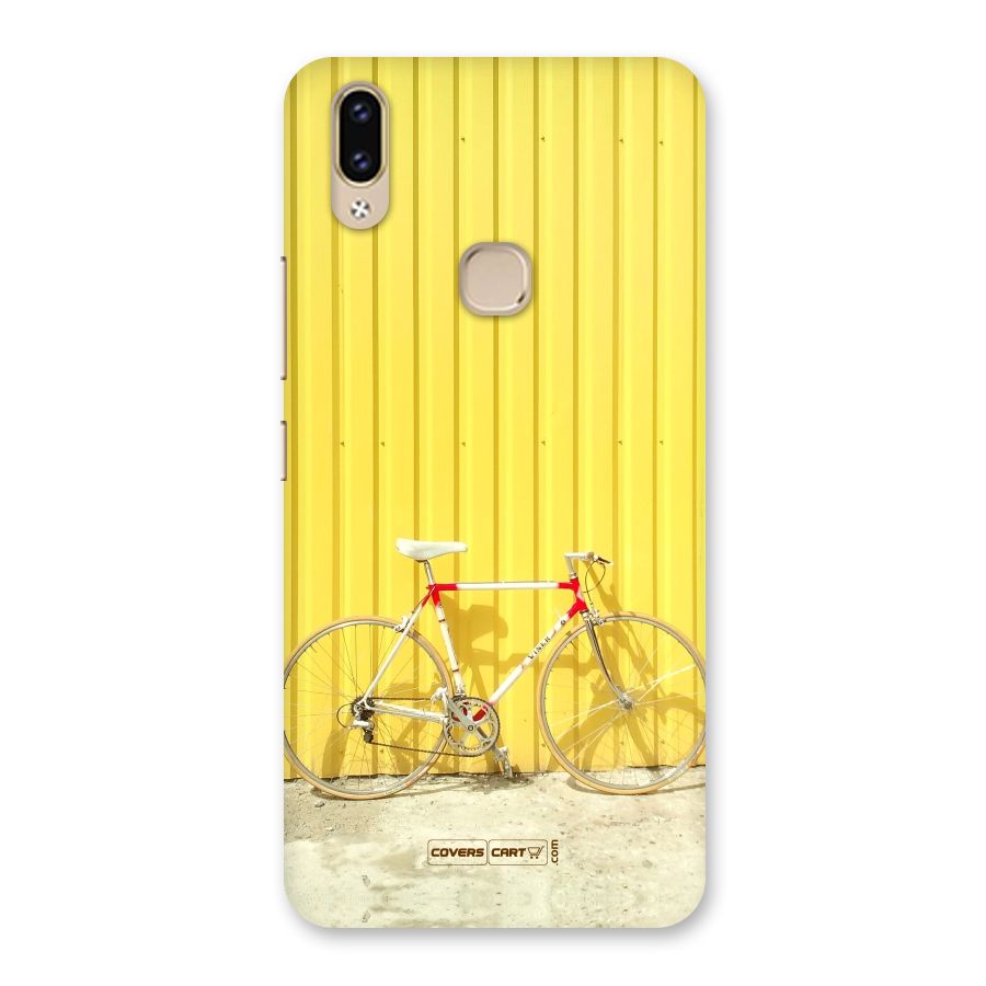 Yellow Cycle Classic Back Case for Vivo V9 Youth