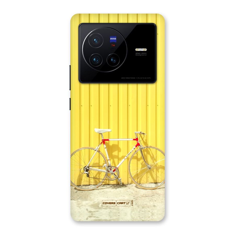 Yellow Cycle Classic Back Case for Vivo X80