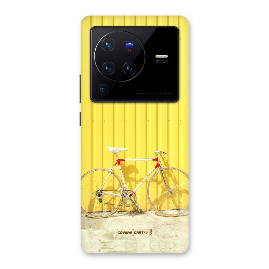 Yellow Cycle Classic Back Case for Vivo X80 Pro
