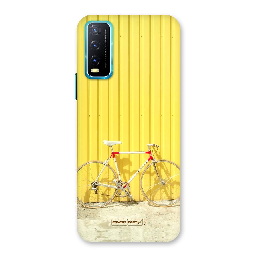 Yellow Cycle Classic Back Case for Vivo Y20A