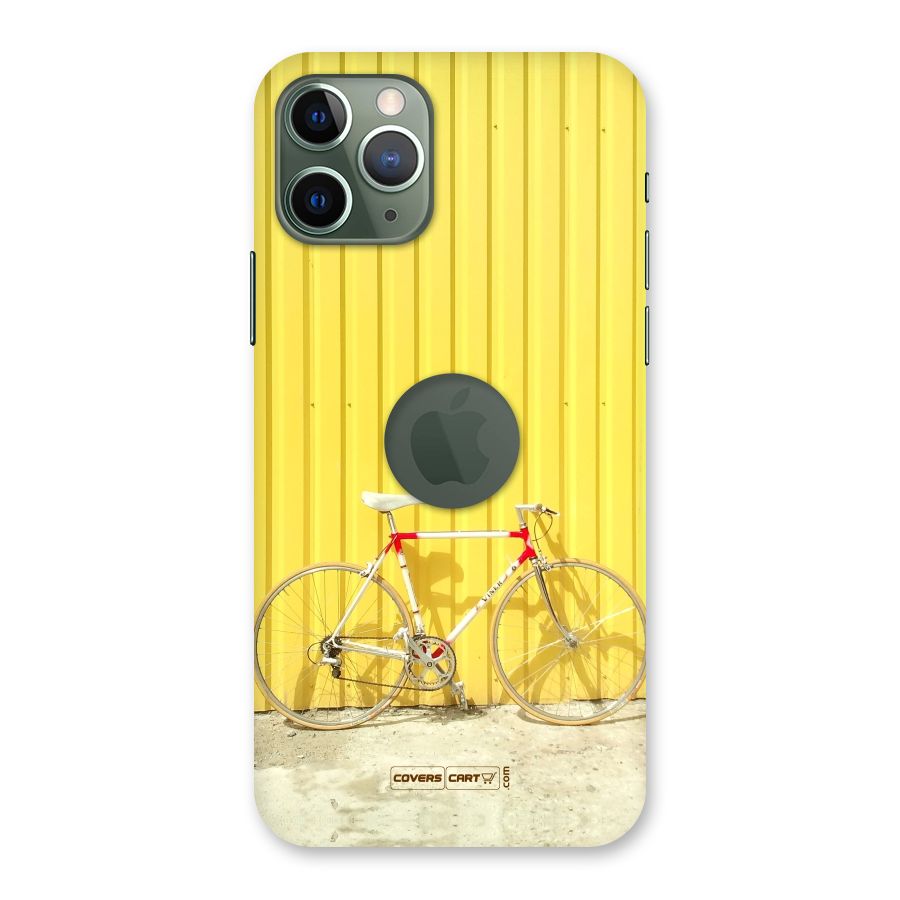 Yellow Cycle Classic Back Case for iPhone 11 Pro Logo  Cut