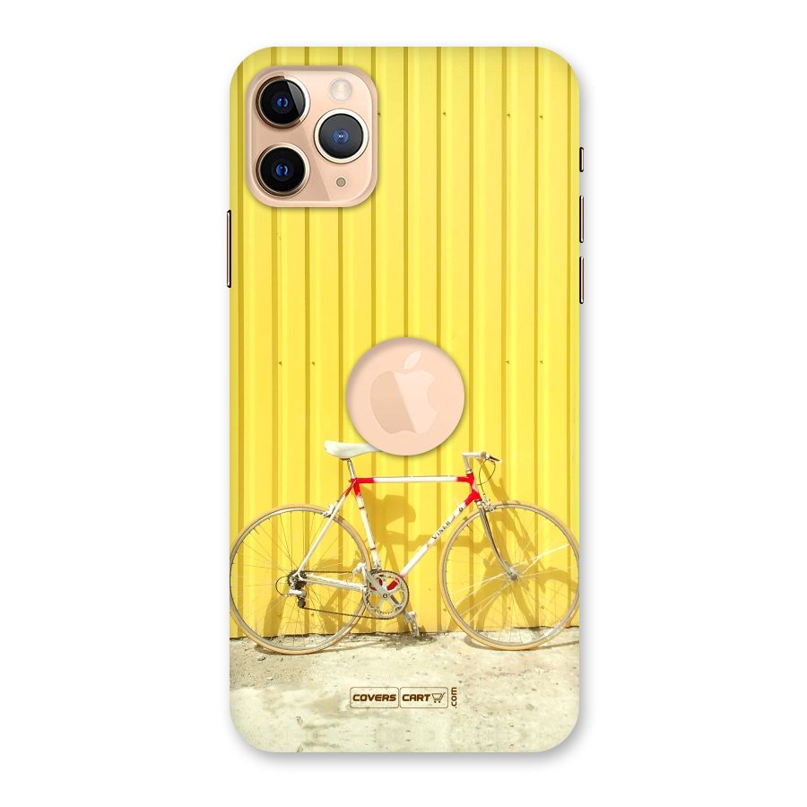 Yellow Cycle Classic Back Case for iPhone 11 Pro Max Logo Cut