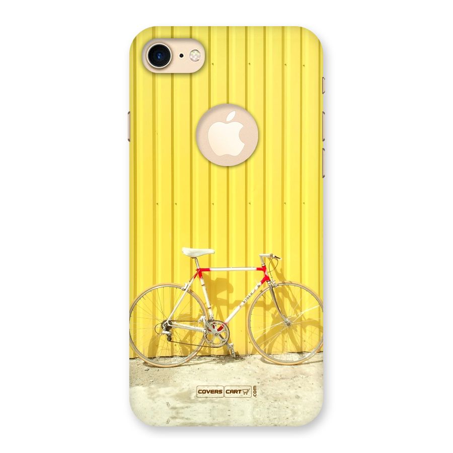Yellow Cycle Classic Back Case for iPhone 7 Logo Cut