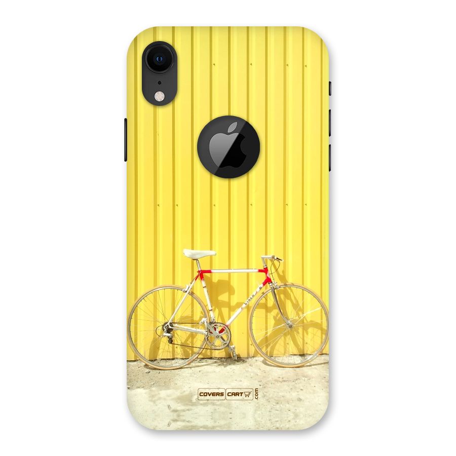 Yellow Cycle Classic Back Case for iPhone XR Logo Cut
