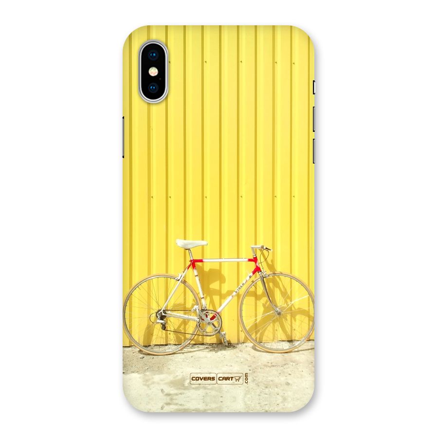 Yellow Cycle Classic Back Case for iPhone XS