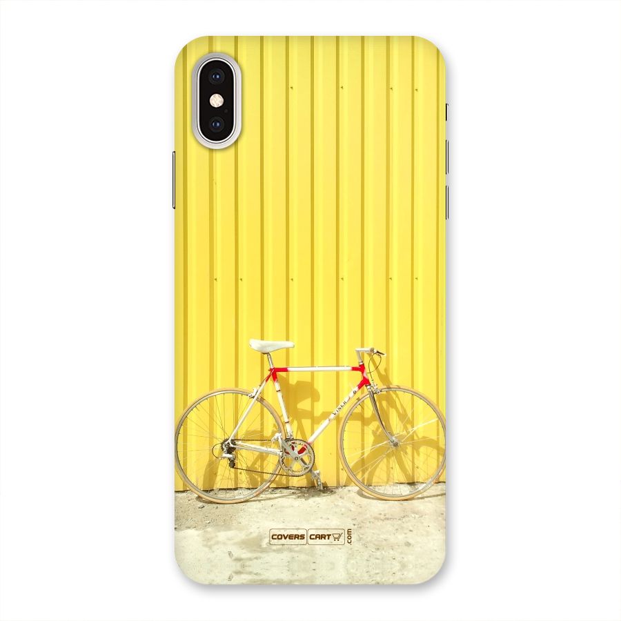 Yellow Cycle Classic Back Case for iPhone XS Max