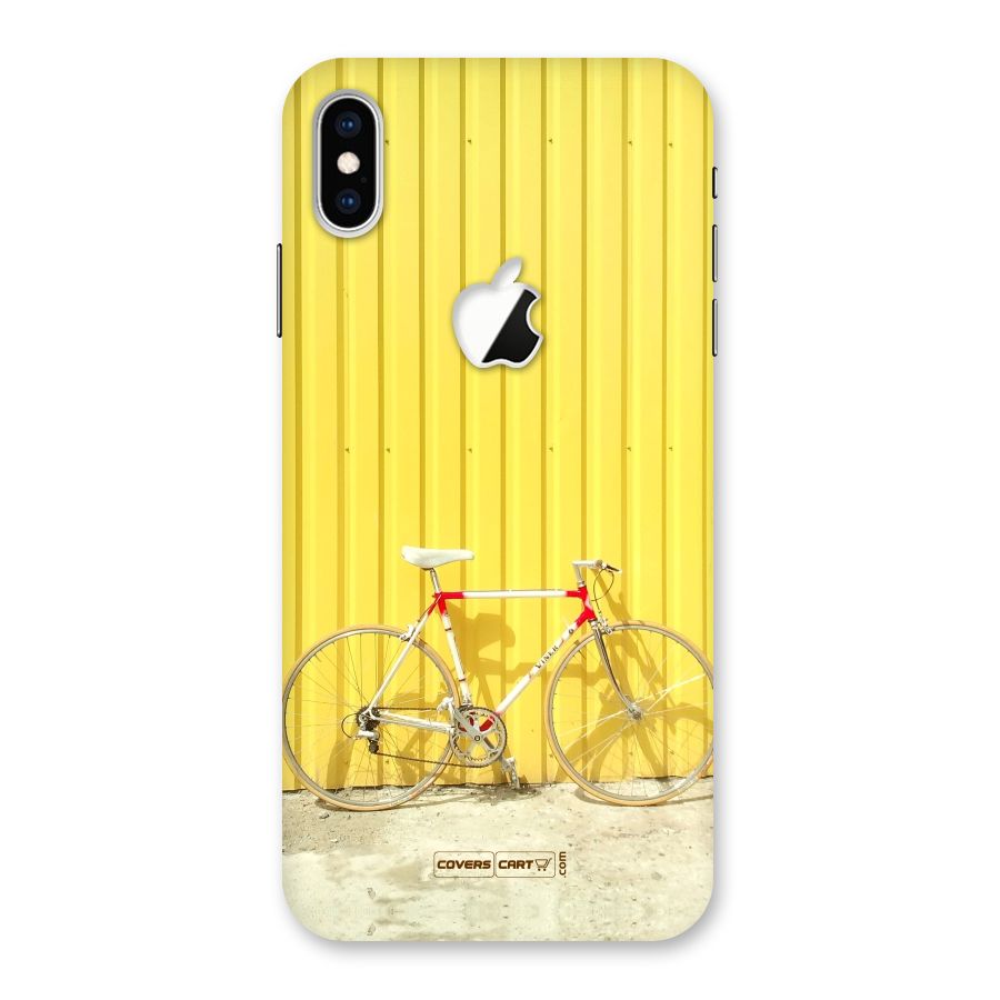 Yellow Cycle Classic Back Case for iPhone XS Max Apple Cut