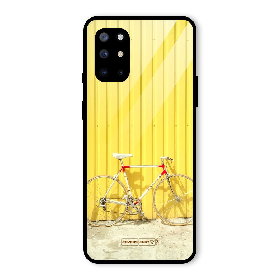 Yellow Cycle Classic Glass Back Case for OnePlus 8T