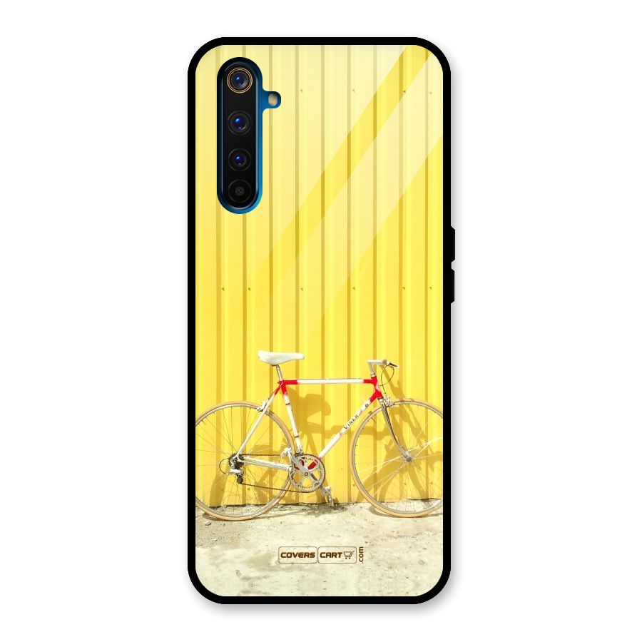 Yellow Cycle Classic Glass Back Case for Realme 6 Pro
