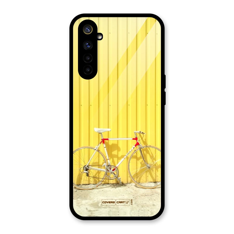 Yellow Cycle Classic Glass Back Case for Realme 6i