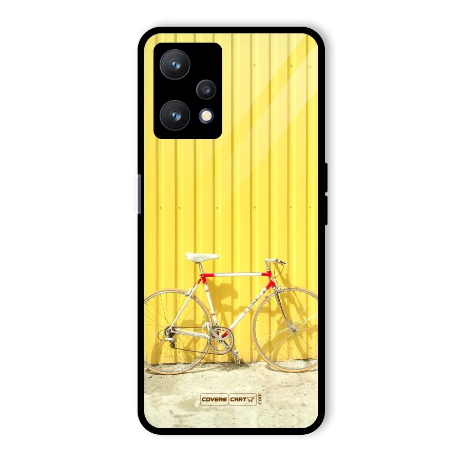 Yellow Cycle Classic Glass Back Case for Realme 9 Pro 5G