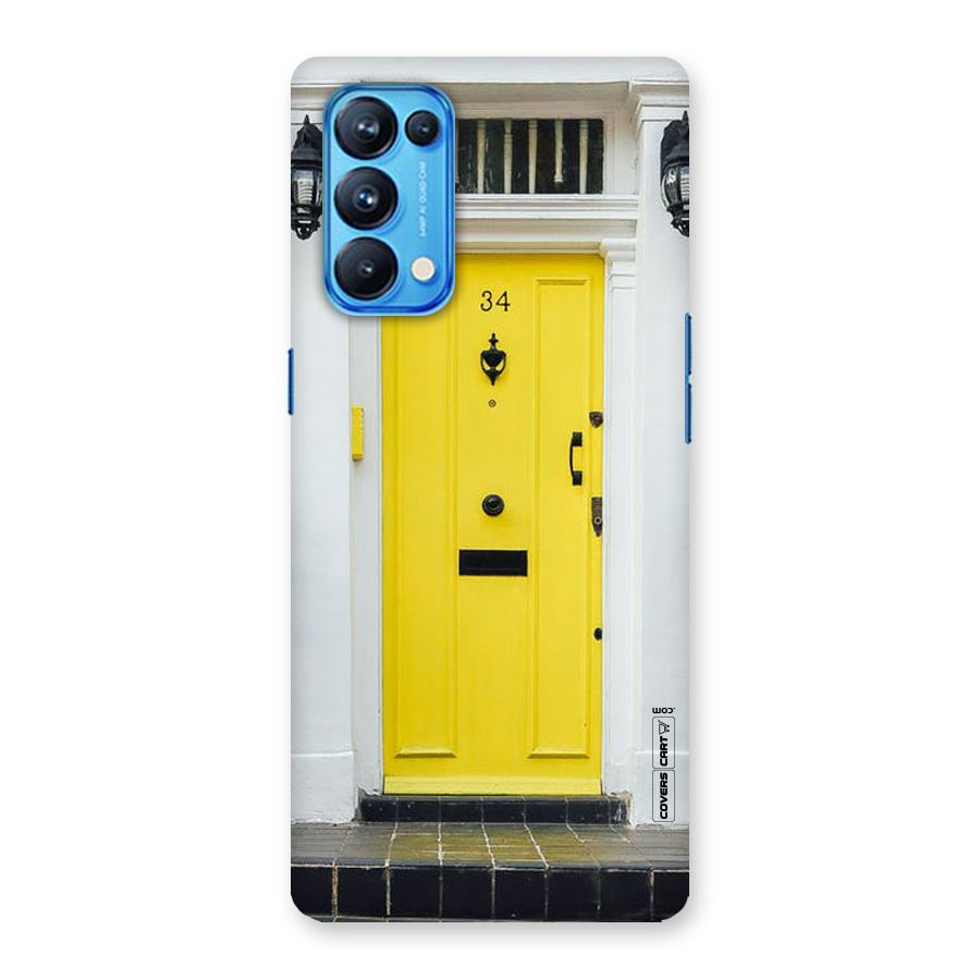 Yellow Door Back Case for Oppo Reno5 Pro 5G