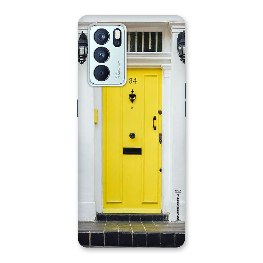 Yellow Door Back Case for Oppo Reno6 Pro 5G