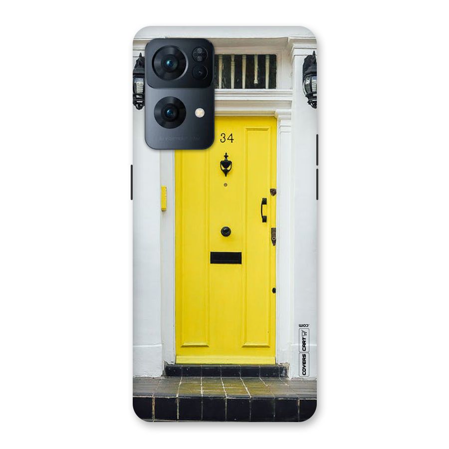 Yellow Door Back Case for Oppo Reno7 Pro 5G