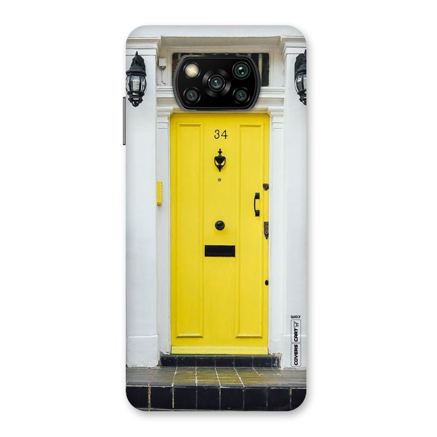 Yellow Door Back Case for Poco X3