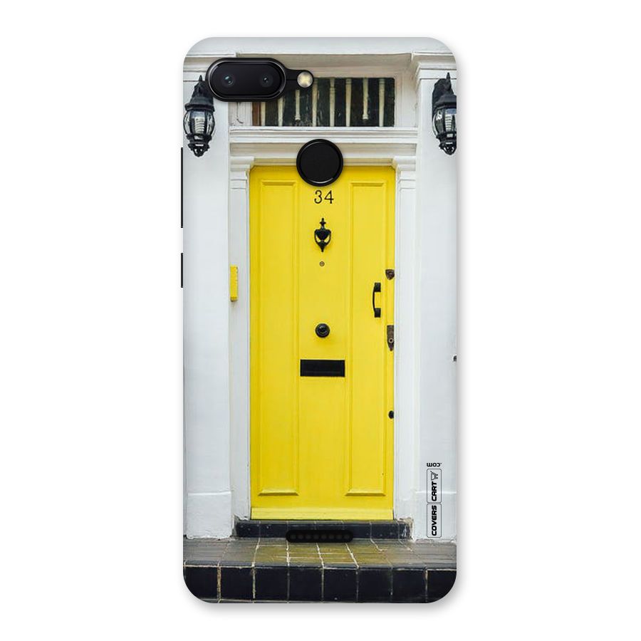 Yellow Door Back Case for Redmi 6