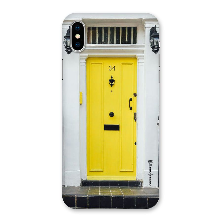Yellow Door Back Case for iPhone XS
