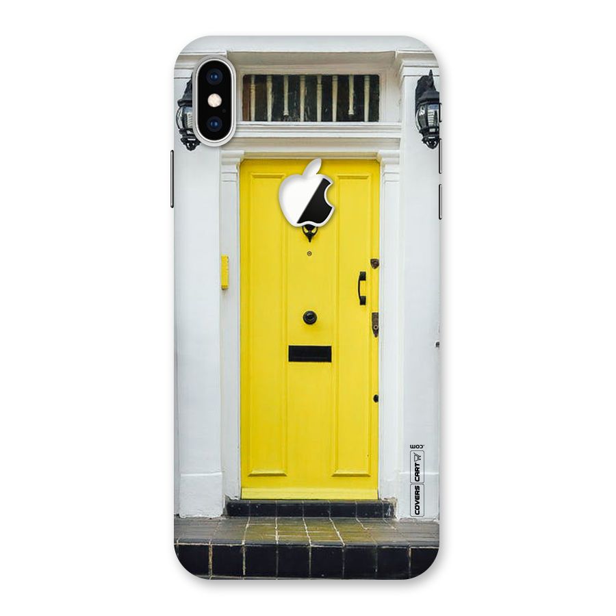 Yellow Door Back Case for iPhone XS Max Apple Cut