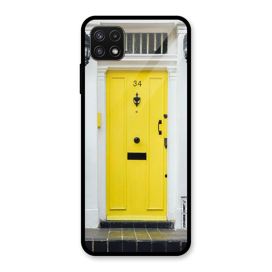 Yellow Door Glass Back Case for Galaxy A22 5G