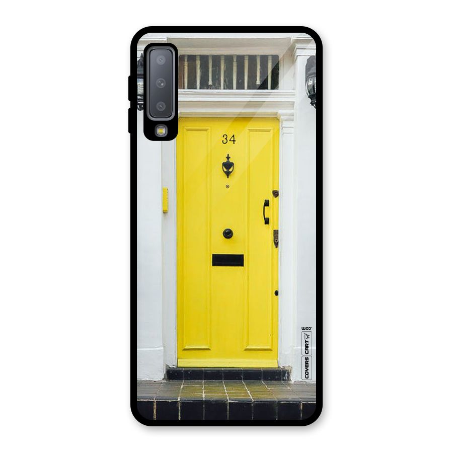 Yellow Door Glass Back Case for Galaxy A7 (2018)