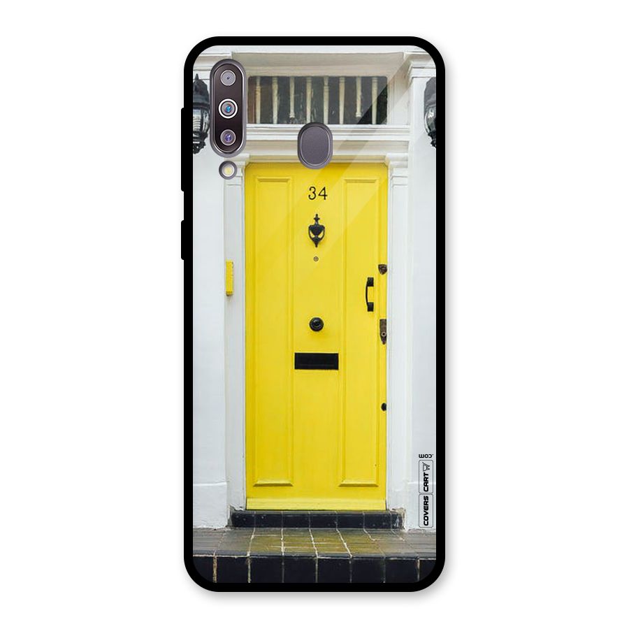 Yellow Door Glass Back Case for Galaxy M30