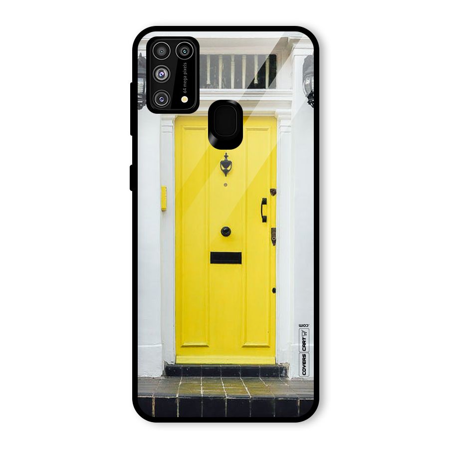 Yellow Door Glass Back Case for Galaxy M31