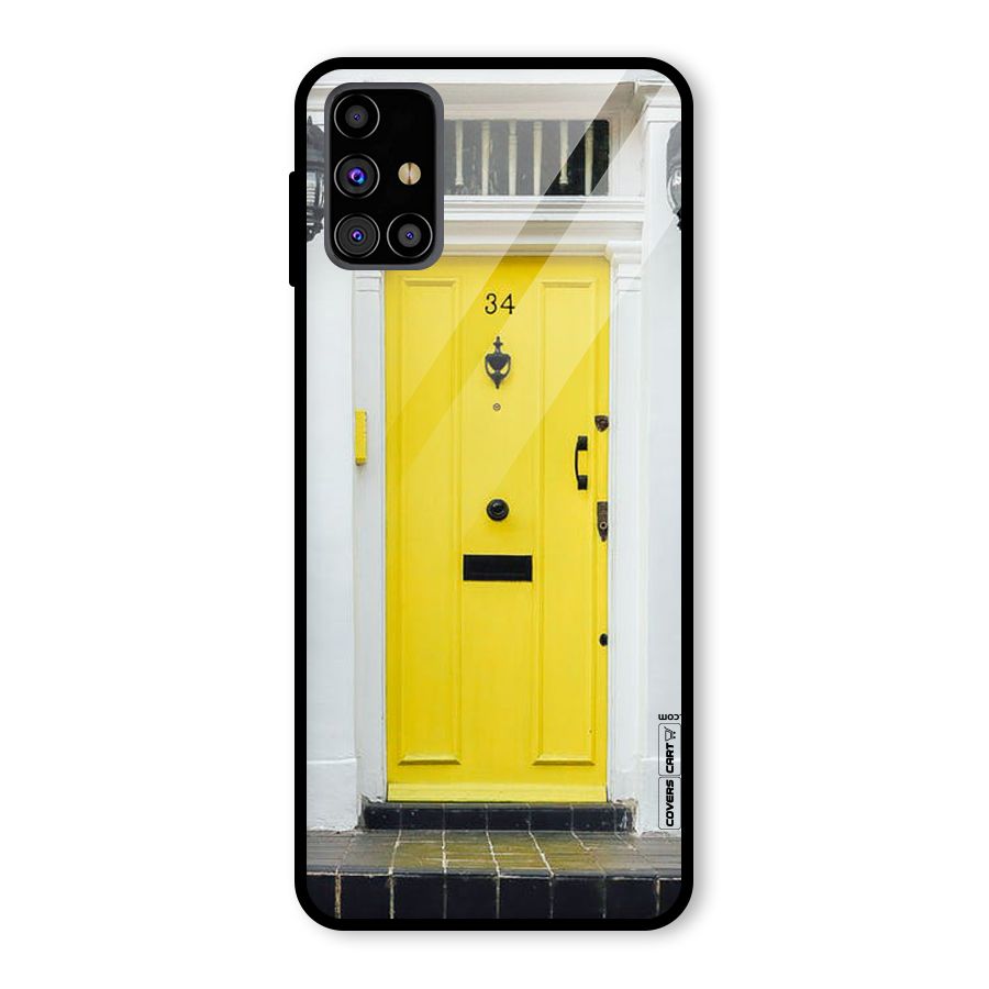 Yellow Door Glass Back Case for Galaxy M31s