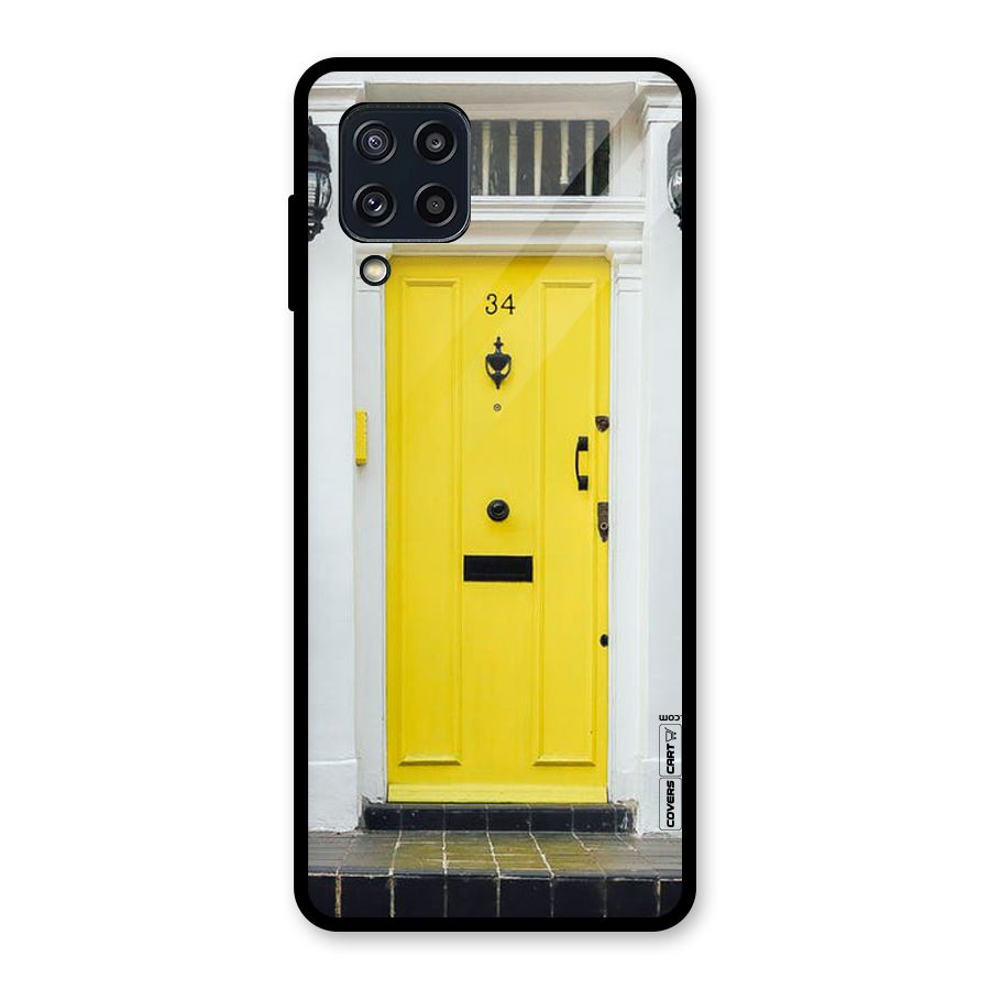 Yellow Door Glass Back Case for Galaxy M32