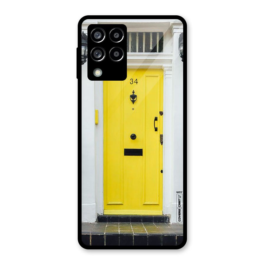 Yellow Door Glass Back Case for Galaxy M53 5G