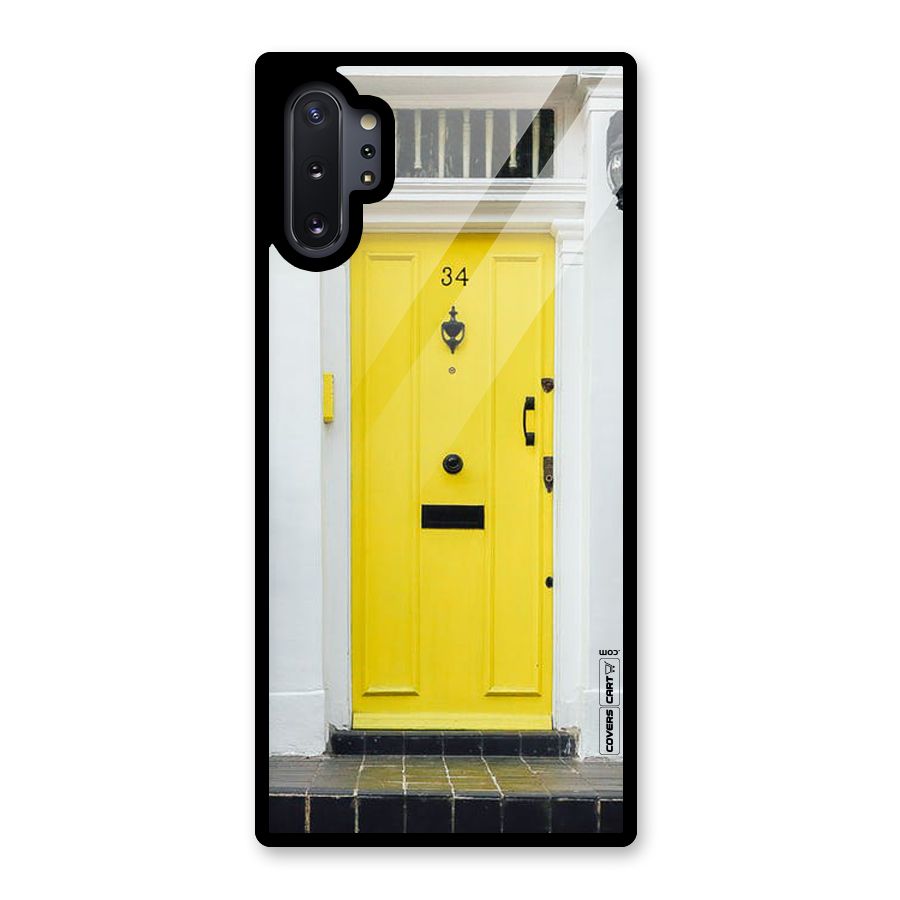 Yellow Door Glass Back Case for Galaxy Note 10 Plus