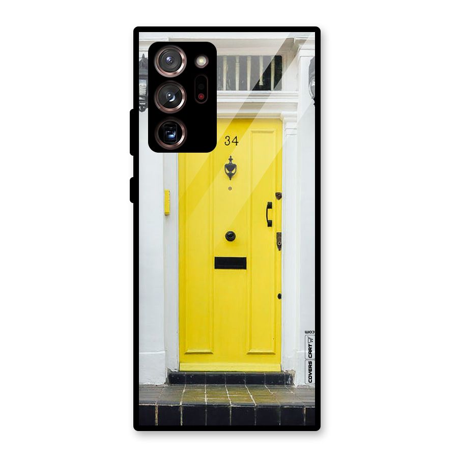 Yellow Door Glass Back Case for Galaxy Note 20 Ultra
