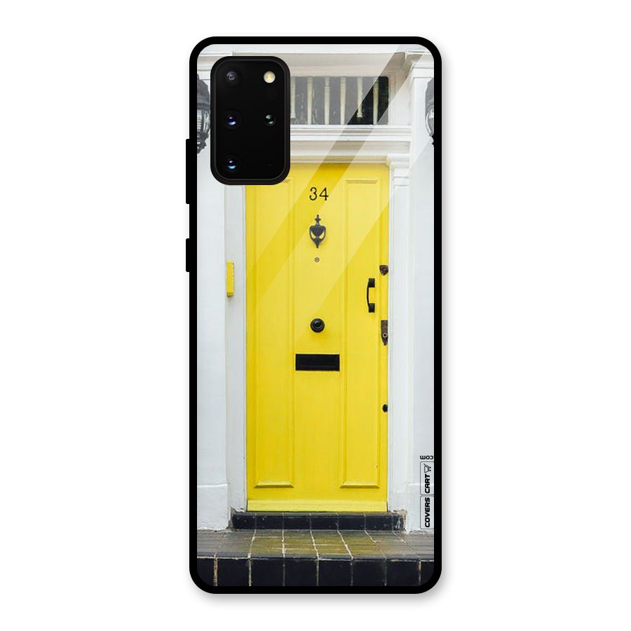 Yellow Door Glass Back Case for Galaxy S20 Plus