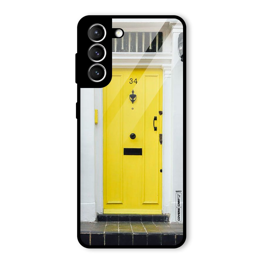 Yellow Door Glass Back Case for Galaxy S21 5G