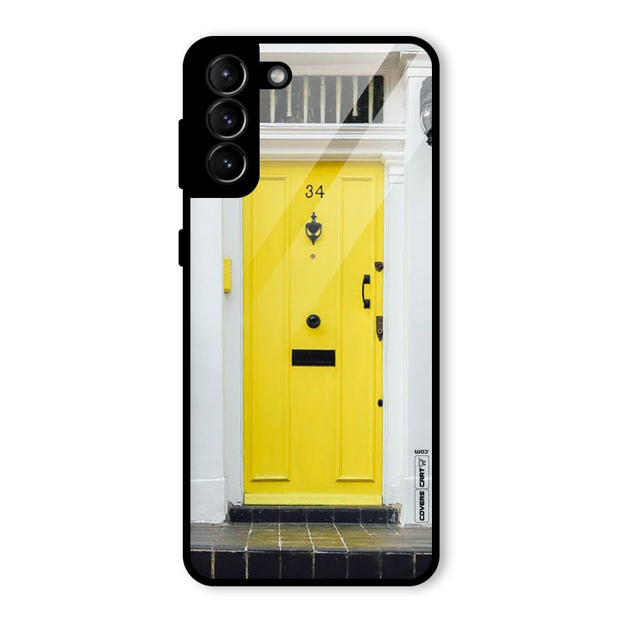 Yellow Door Glass Back Case for Galaxy S21 Plus