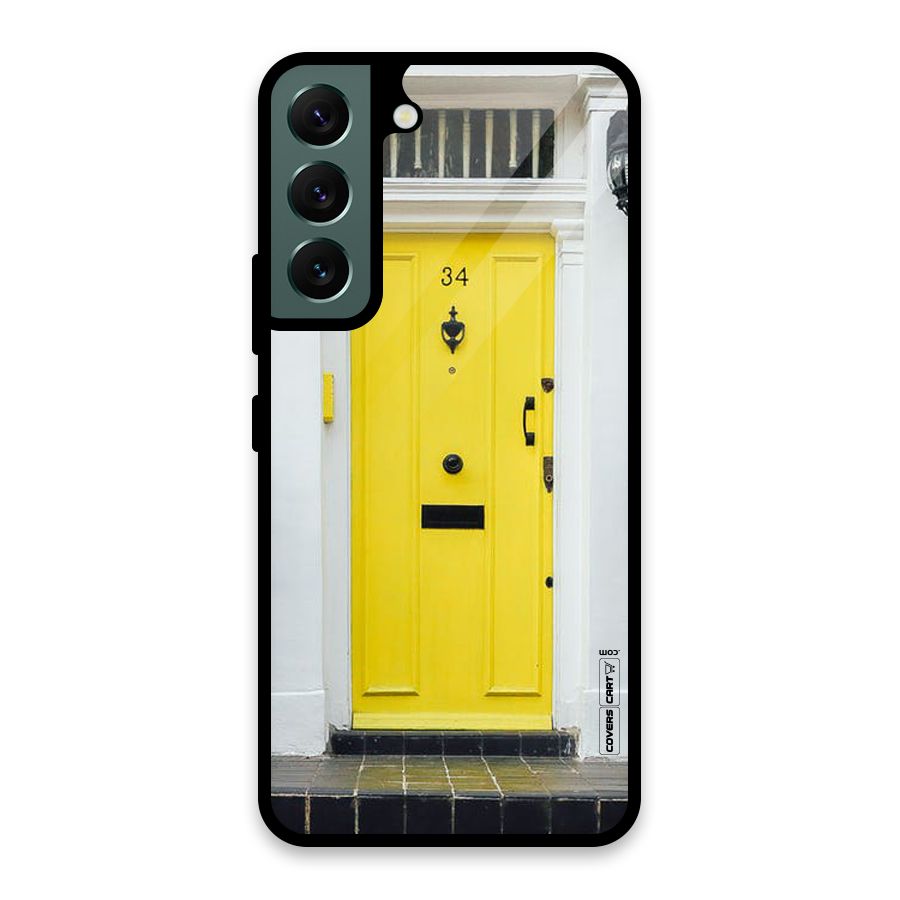 Yellow Door Glass Back Case for Galaxy S22 5G