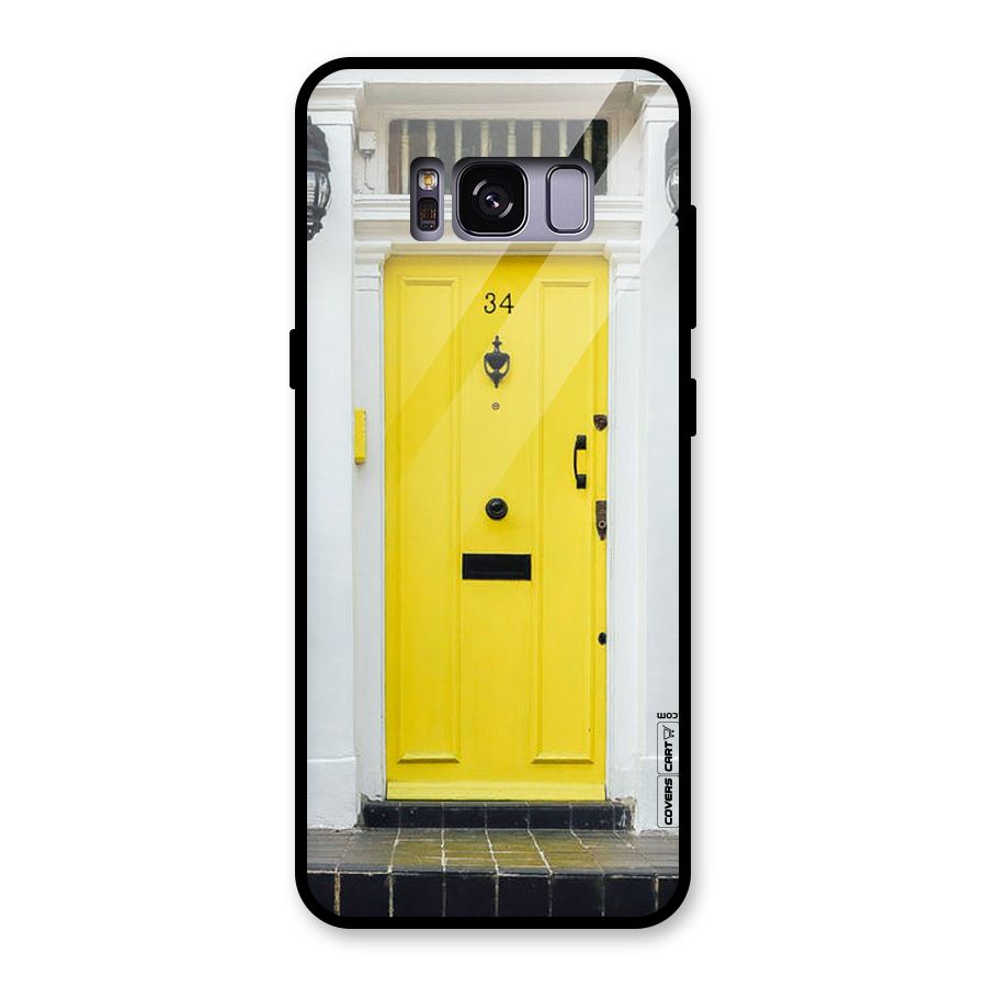 Yellow Door Glass Back Case for Galaxy S8