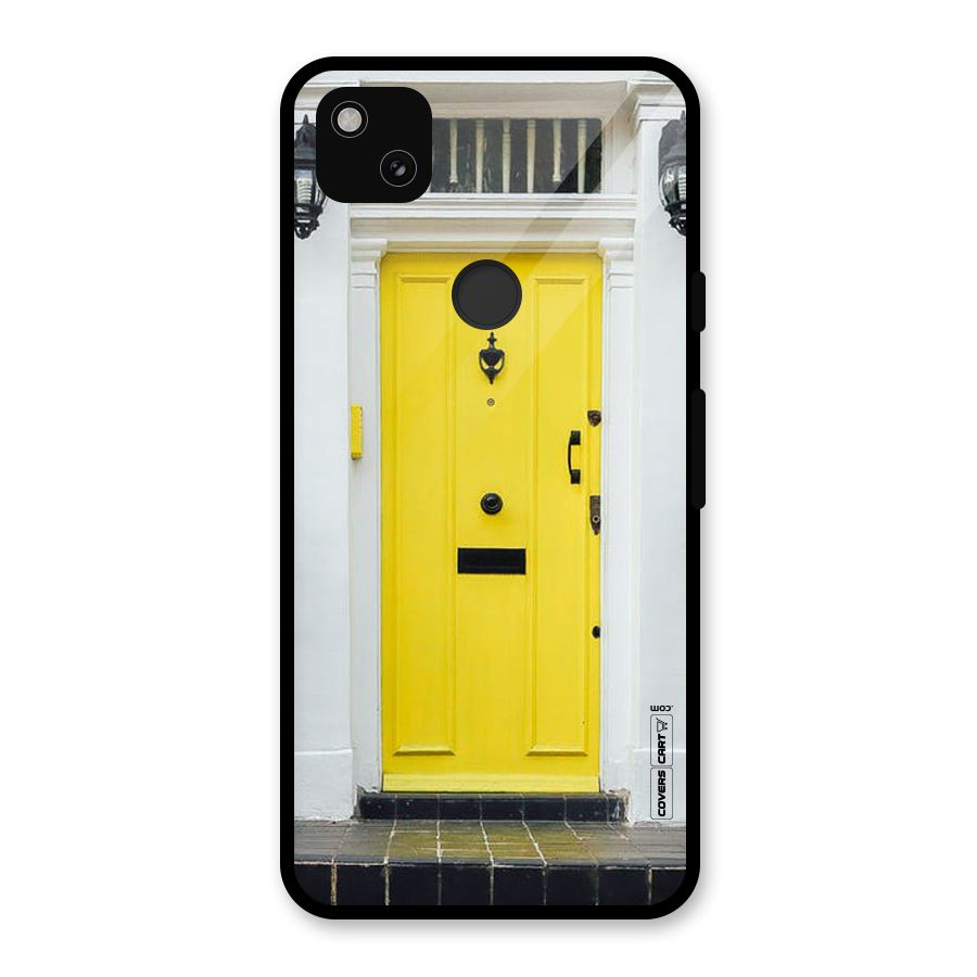 Yellow Door Glass Back Case for Google Pixel 4a