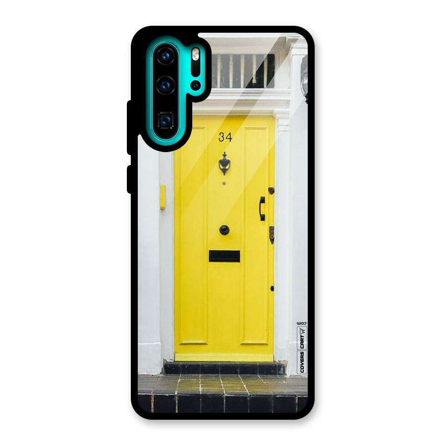 Yellow Door Glass Back Case for Huawei P30 Pro