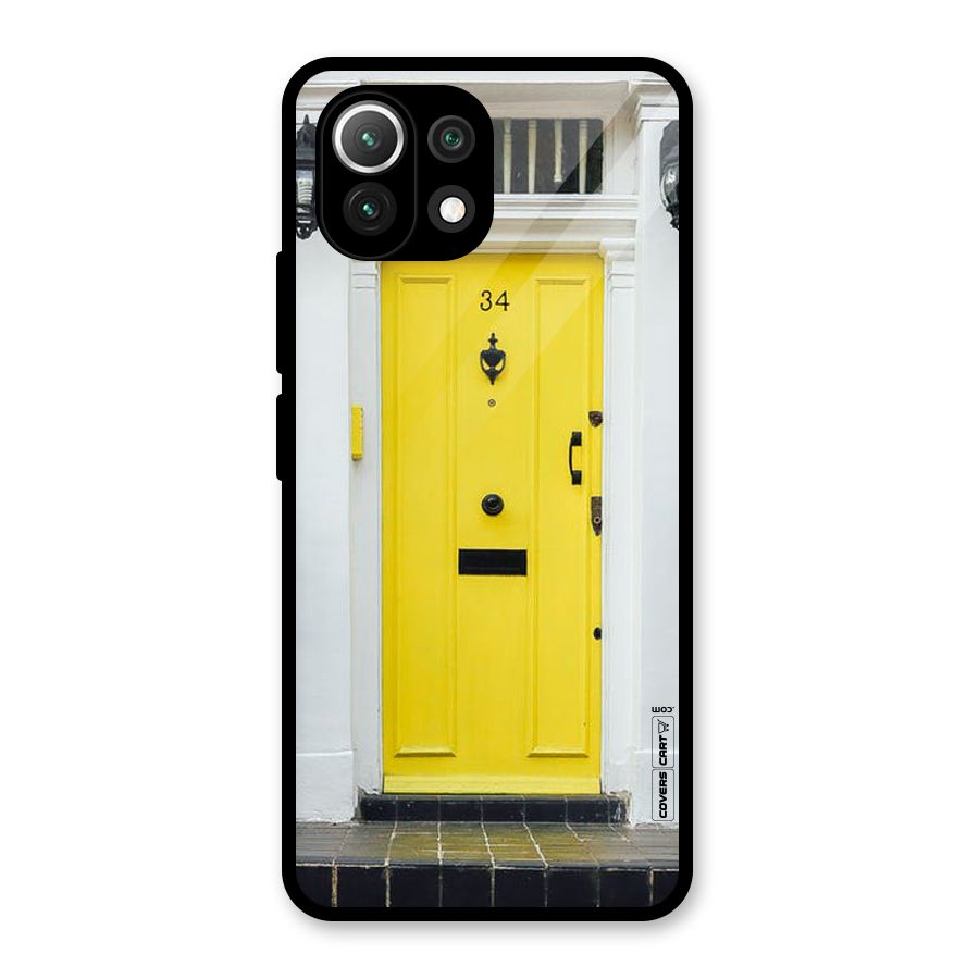 Yellow Door Glass Back Case for Mi 11 Lite NE 5G
