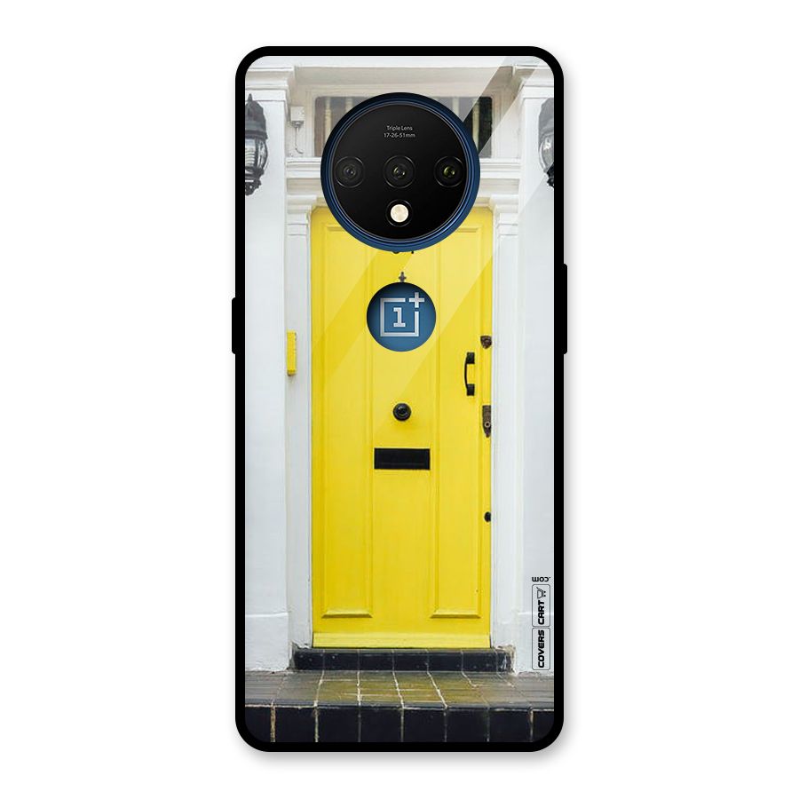 Yellow Door Glass Back Case for OnePlus 7T