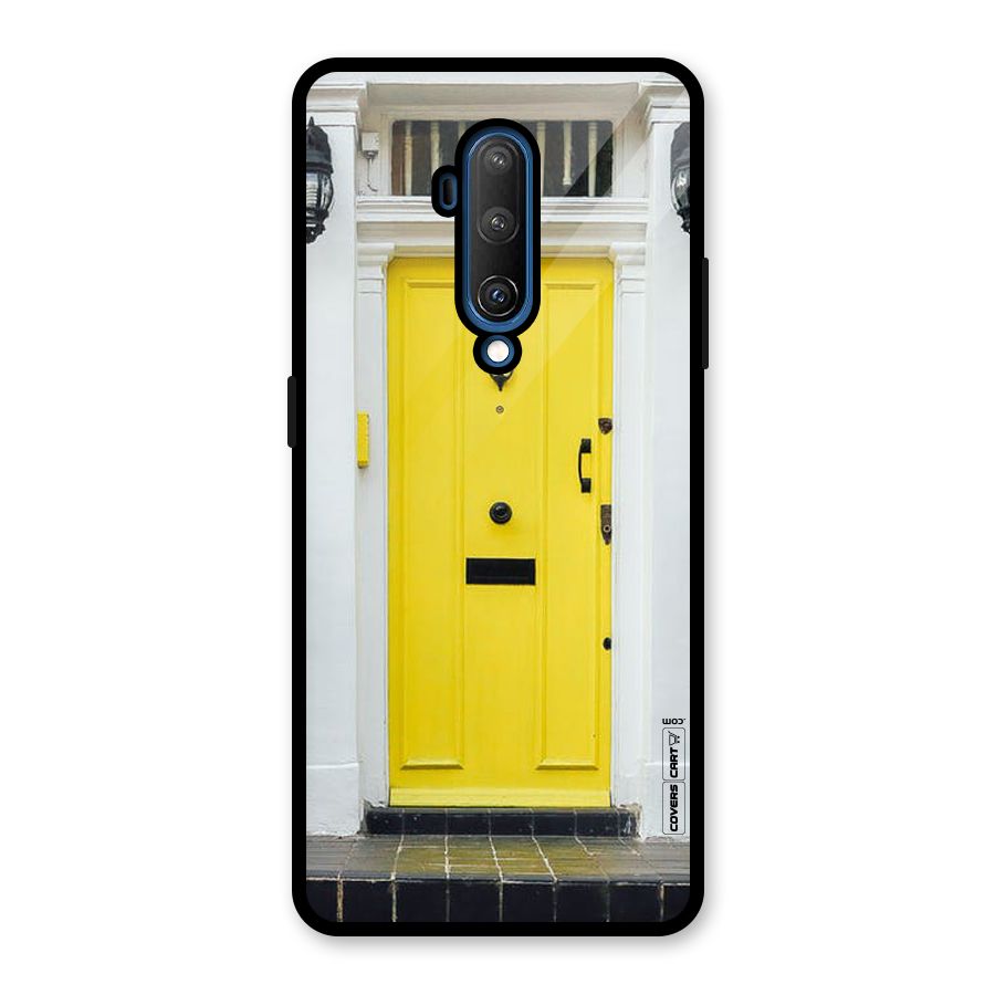 Yellow Door Glass Back Case for OnePlus 7T Pro