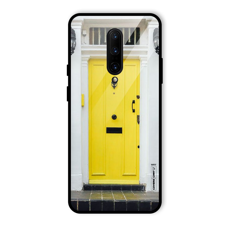 Yellow Door Glass Back Case for OnePlus 7 Pro